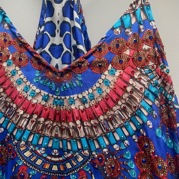 Beaded & Multi Color Maxi Dress - Picture 4 of 5